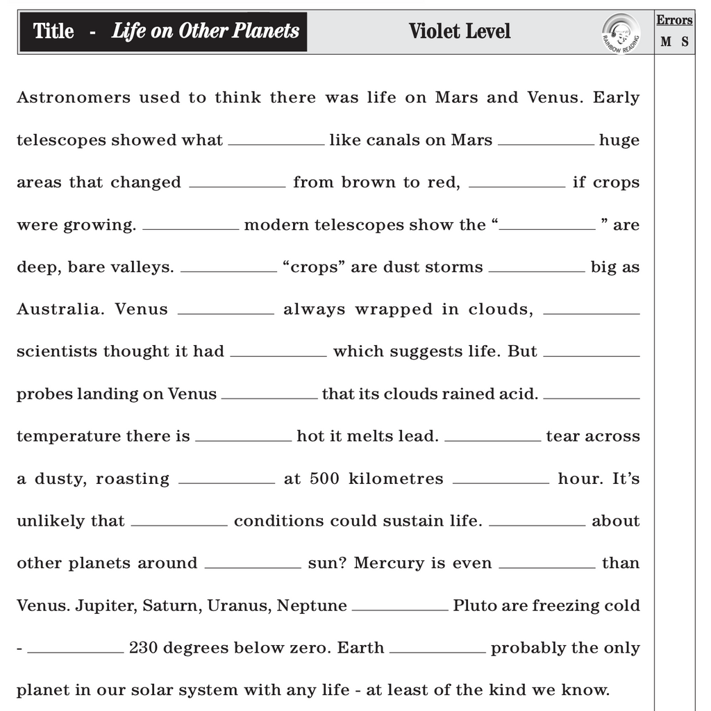 Running Record Assessment Sheets + Cloze Assessment Activity Sheets — templates and examples  (FREE)